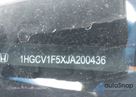 2018 Honda Accord Ex-L from USA, damaged, VIN 1HGCV1F5XJA200436